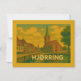 Hjørring Danmark Kyrka Vykort