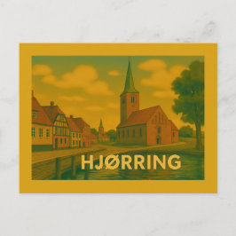 Hjørring Danmark Kyrka Vykort