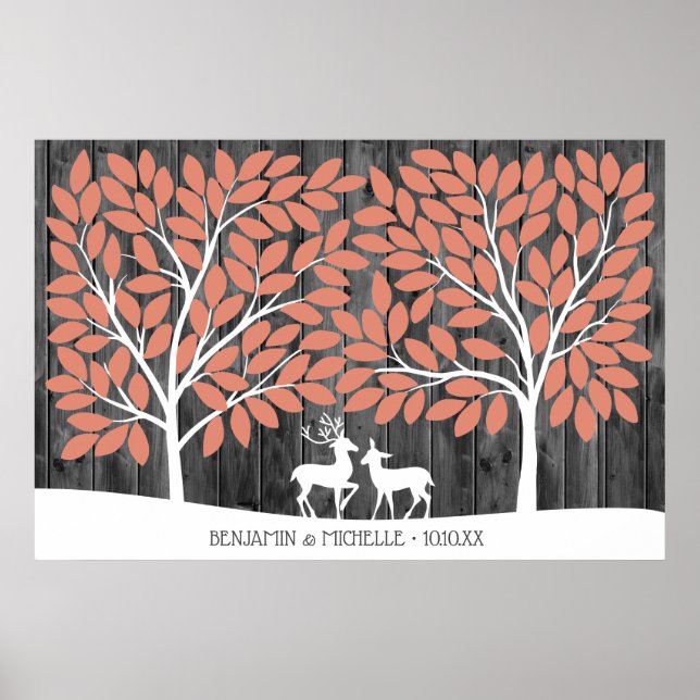 Hjort - 150 Namnteckning Guest Bok Alternative Poster (Framsidan)