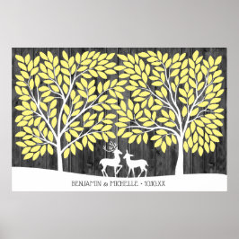 Hjort - 250 Namnteckning Guest Bok Alternative Poster