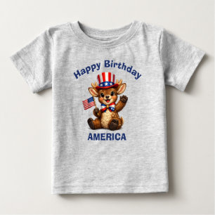 Hjort (5c) Patriotisk Barn T-Shirt