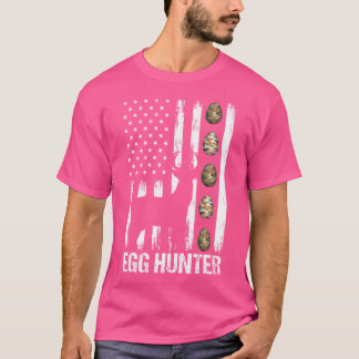 Hjort American Flagga Camo Egg Hunter Påsk Boys T Shirt
