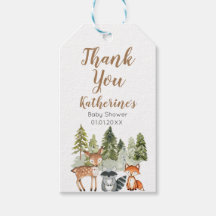 Hjort animal äventyr Camper Baby Shower Tack