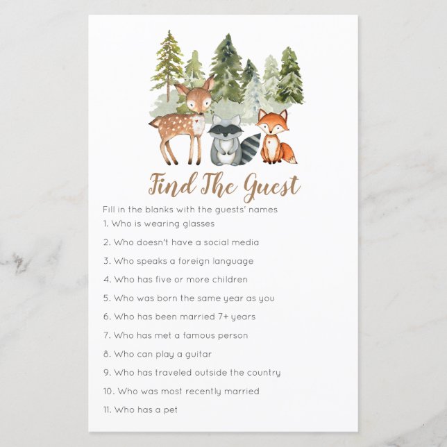 Hjort animal äventyr Woodland Hitta gästspelet (Framsida)