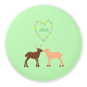 Hjort Anpassningsbar för par och Daisy Heart Knopp