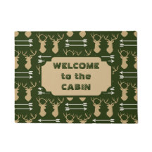 Hjort Antler Arrow Mönster Cabin