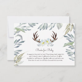 Hjort Antler Bokar för Baby Card Inbjudningar