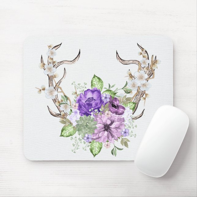 Hjort Antler Bouquet Musmatta (Med mus)