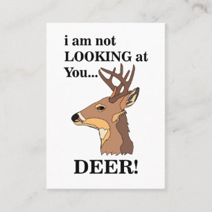 Hjort Antler Funny Utomhus Visitkort