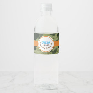 Hjort Antler Vattenflaska Labels Vattenflaskor Etikett