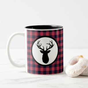 Hjort Antler Wilderness Mountain Två-Tonad Mugg