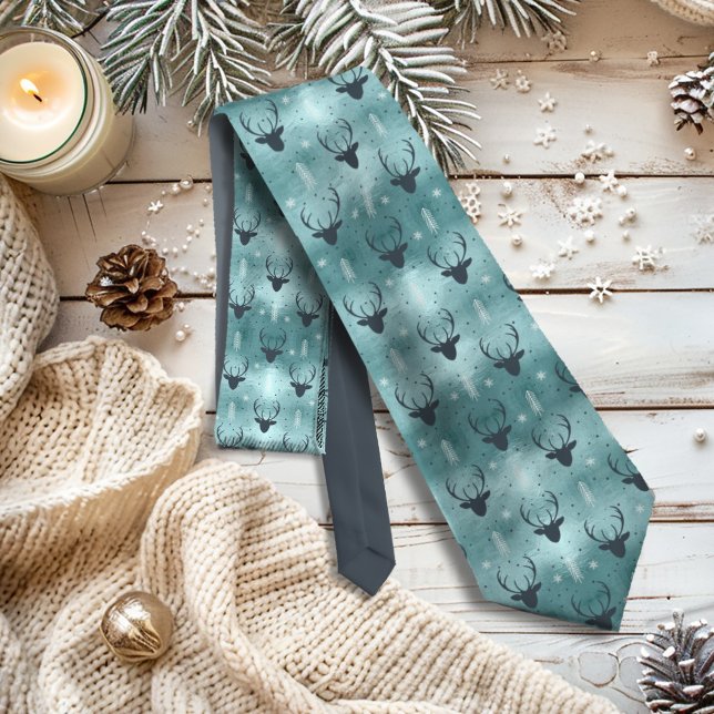 Hjort Antlers Arrows jul Mönster Teal ID861 Slips (Skapare uppladdad)