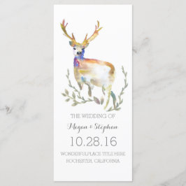 Hjort Antlers Bröllopsprogram Program