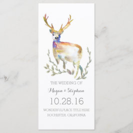 Hjort Antlers Bröllopsprogram Program