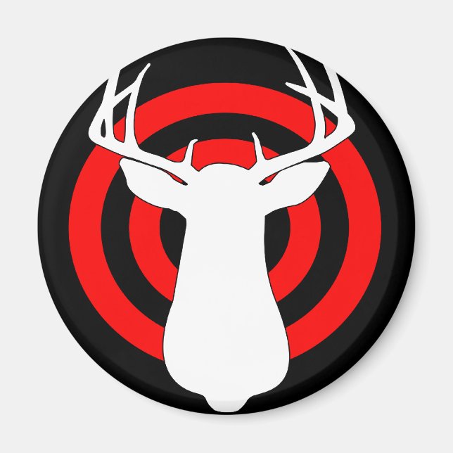 Hjort Antlers Bullseye Magnet (Framsidan)
