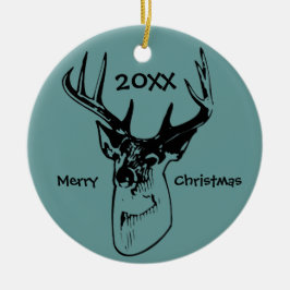 Hjort Antlers Hunter Juljakt Ornament