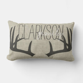 Hjort Antlers Personlig Reversible Lumbar Pillow Lumbarkudde