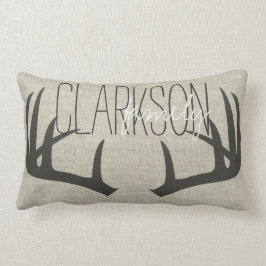 Hjort Antlers Personlig Reversible Lumbar Pillow Lumbarkudde