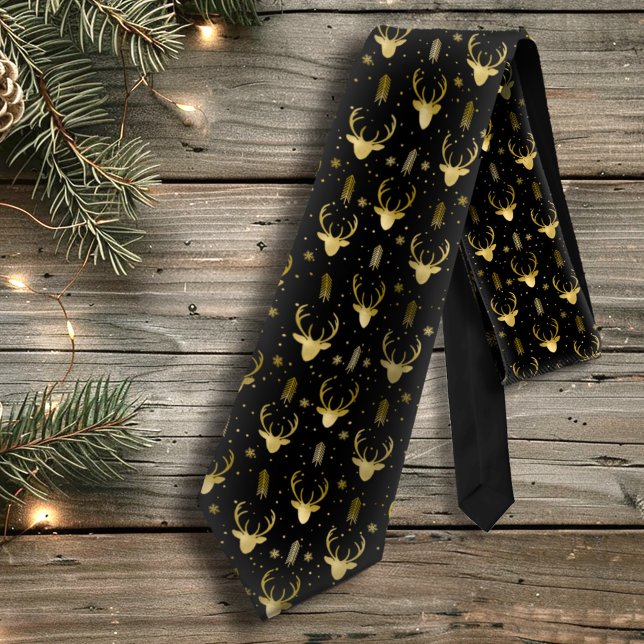 Hjort Antlers Pilar jul Mönster V2 Tl ID861 Slips (Skapare uppladdad)