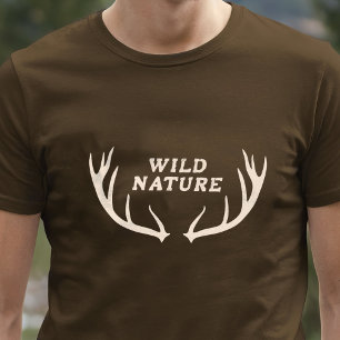 Hjort Antlers & Vild Natature T Shirt