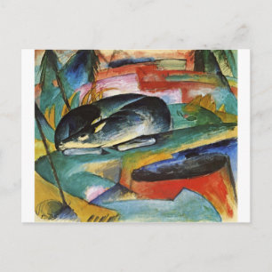 Hjort av Franz Marc Vykort