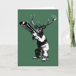 hjort av vintage helgkort