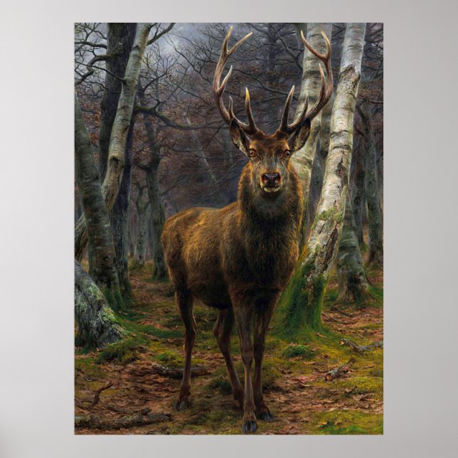 hjort av vintage poster (Framsidan)