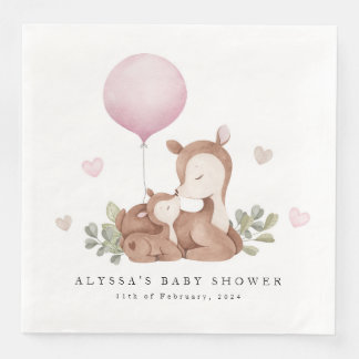 Hjort Baby Shower Napkins Pappersservett