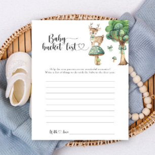 Hjort babydusch - Baby-bucket-lista