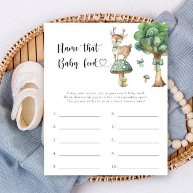 Hjort babydusch - Namn den där baby-matvilan (Skapare uppladdad)