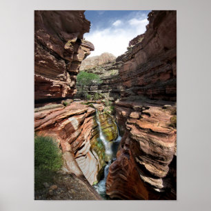Hjort Bäck Narrows Waterfalls 2 - Grand Canyon Poster