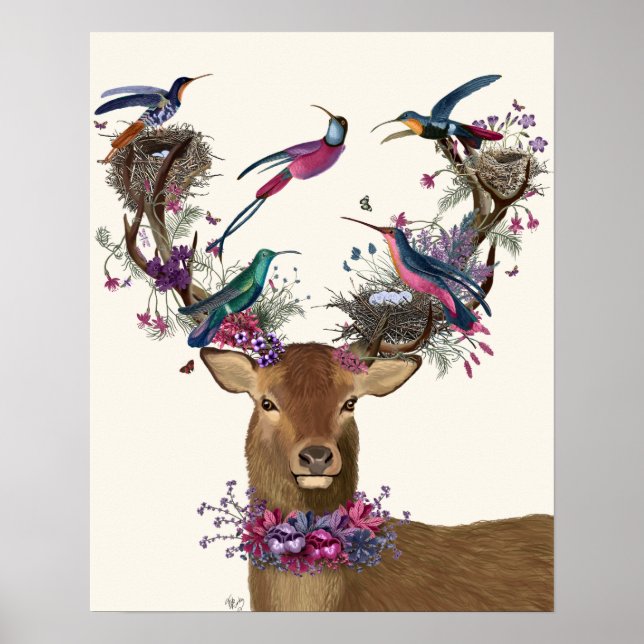 Hjort Birdkeeper, Tropical Bird Nests Poster (Framsidan)