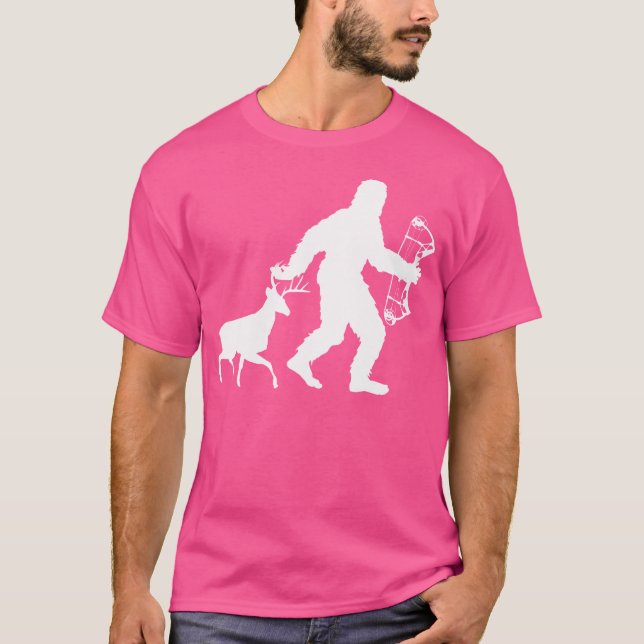 Hjort Bow Hunting Bigfoot Hjort Hunter Crossbow Sa T Shirt (Framsida)