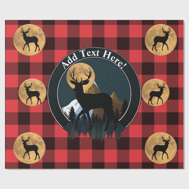 Hjort Buck Full Moon Presentpapper (Platt)