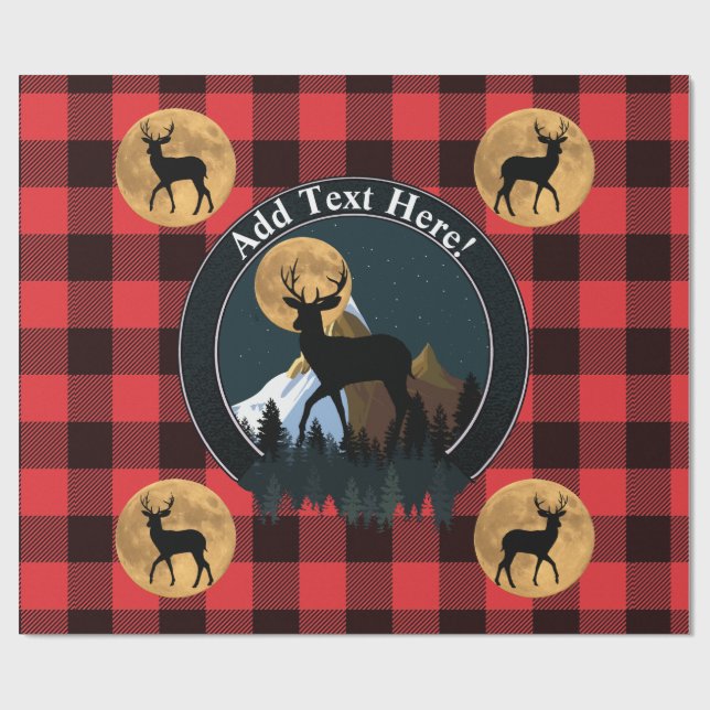 Hjort Buck Full Moon Presentpapper (Platt)
