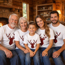 Hjort Buck Head Silhouette Red and Black Play