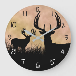 Hjort Buck Hunting Stor Klocka