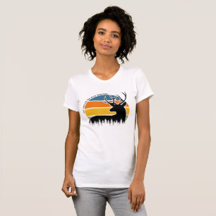 Hjort Buck låter naturen vara din lärare Retro T Shirt