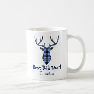 Hjort Buck Play Blue och Black Kaffemugg