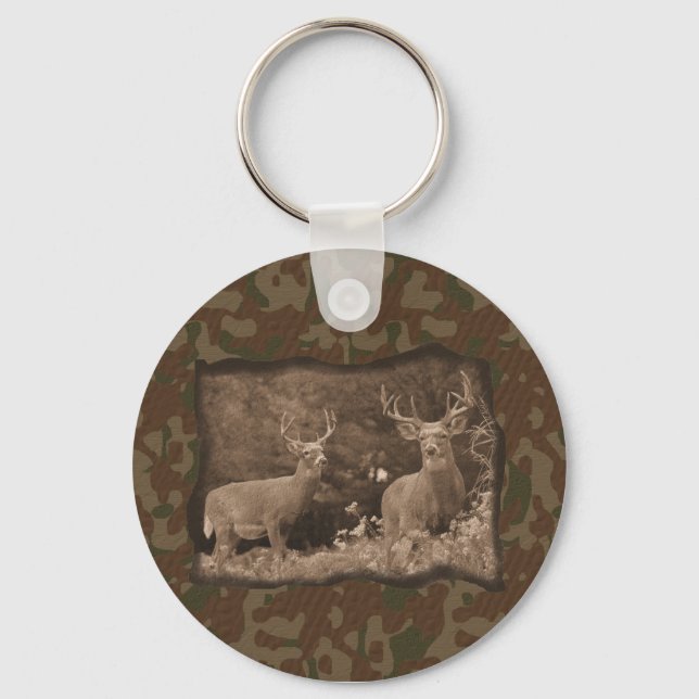 Hjort Camo Keychain Nyckelring (Framsida)