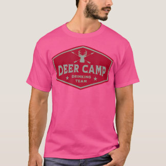 Hjort Camp Drinking Team - Lustigt jakt T Shirt