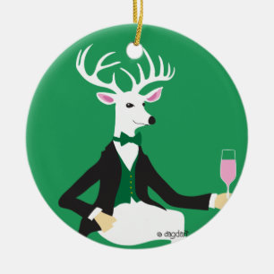 Hjort Cheer Ceramic Ornament