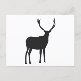 Hjort Cute Antlers Vykort