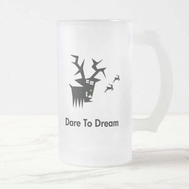 Hjort Dare to Dream Frostat Ölglas (Höger)