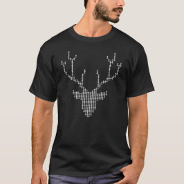 hjort djur geometrisk konst mosaik t shirt