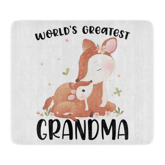 Hjort Doe and Fawn Världsmästare Grandma (Framsidan)
