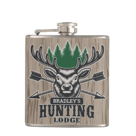 Hjort Elk Hunter ADD NAMN Bow Hunting Lodge Cabin Fickplunta