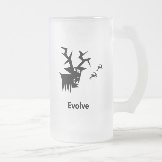 Hjort Evolve Frostat Ölglas (Höger)