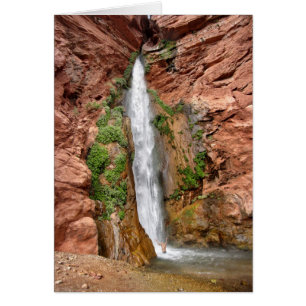 Hjort Falls - Grand Canyon - Waterfall Hälsningskort