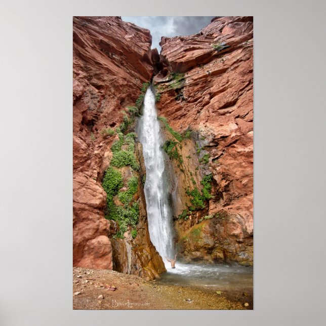 Hjort Falls - Grand Canyon - Waterfall Poster (Framsidan)